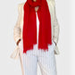 Cheery Red Cashmere Scarf