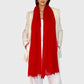 Cheery Red Cashmere Scarf