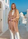 Sunset Bronze Extra-Large Lightweight Cashmere Wrap