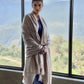 Heavyweight Plant-Dyed Cashmere Wrap - Natural