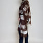 Premium Earth Brown Forest Green Hand Woven Cashmere Wrap - Limited Edition Luxury