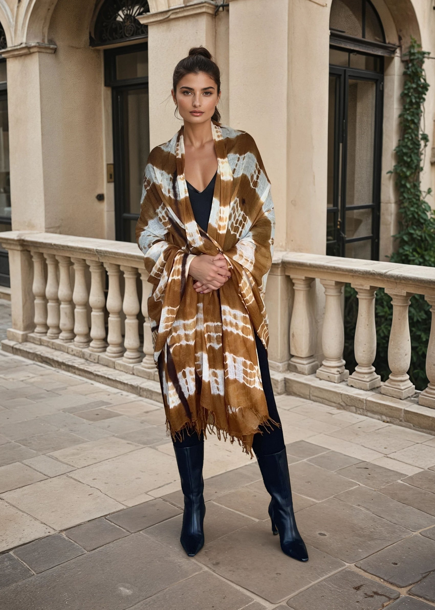 Bronze Brown| Premium Handwoven Cashmere Wrap| Limited Edition