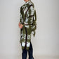 Forest Green, Brown & White Cashmere Wrap | Hand-loomed Luxury Scarf | Limited Edition
