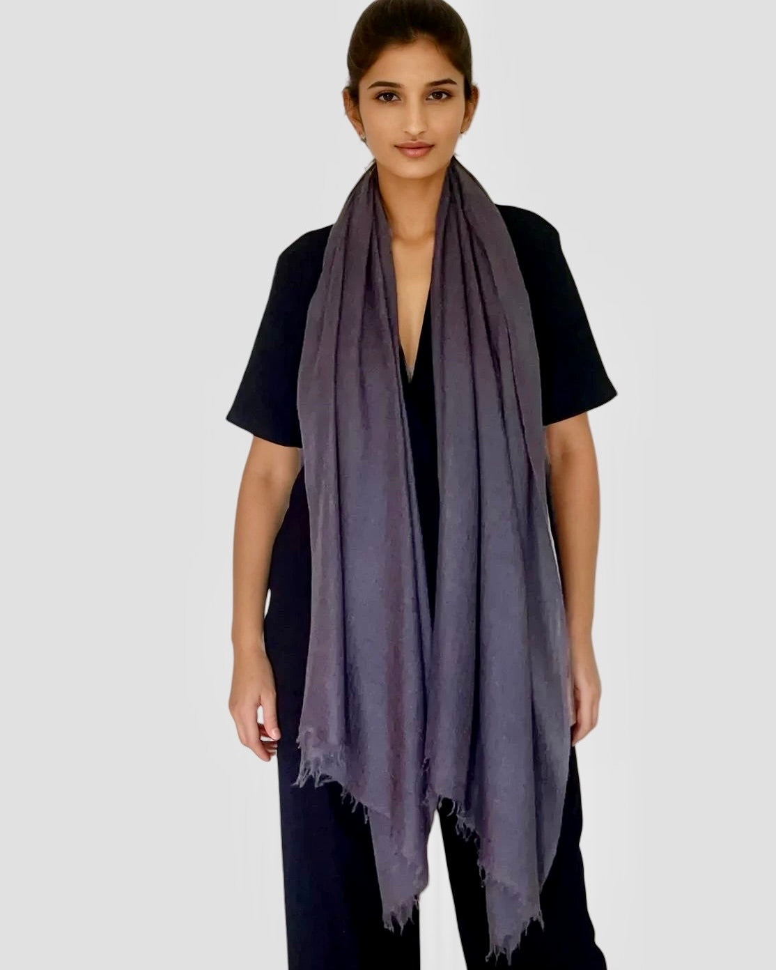 Charcoal Cashmere Scarf