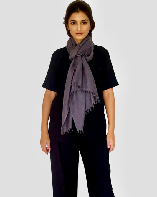 Charcoal Cashmere Scarf