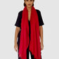 Cheery Red Cashmere Scarf