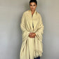 Heavyweight Plant-Dyed Cashmere Wrap | Mustard