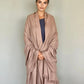 Heavyweight Plant-Dyed Cashmere Wrap | Tan