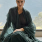 Midnight Teal Cashmere Wrap | 100% Handwoven Luxury Shawl
