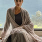 Lavender Grey Cashmere Wrap | 100% Handwoven Luxury Shawl
