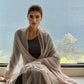 Lavender Grey Cashmere Wrap | 100% Handwoven Luxury Shawl