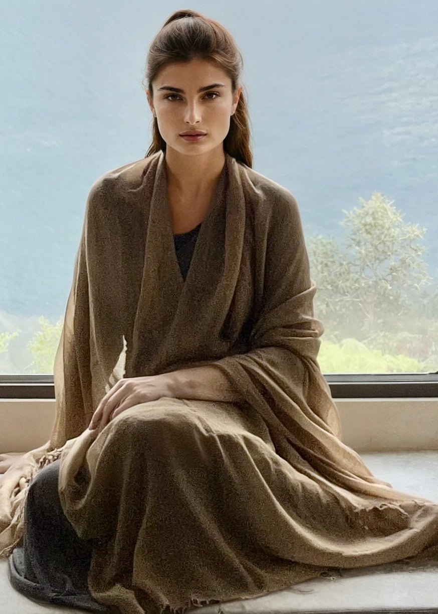 Biscotti Cashmere Wrap | 100% Handwoven Luxury Shawl