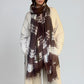 Earth Brown Forest Green | Hand Woven Cashmere Wrap| Limited Edition