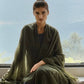 Olive Green Handloom Cashmere Wrap - Luxury Scarf | Cashmere Luxe