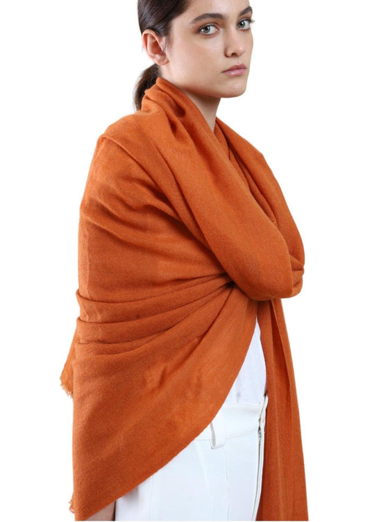 TRAVEL WRAP RUST - Cashmere Luxe