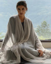 Premium Soft Pink Pure Cashmere Wrap - Handwoven Himalayan Luxury Scarf