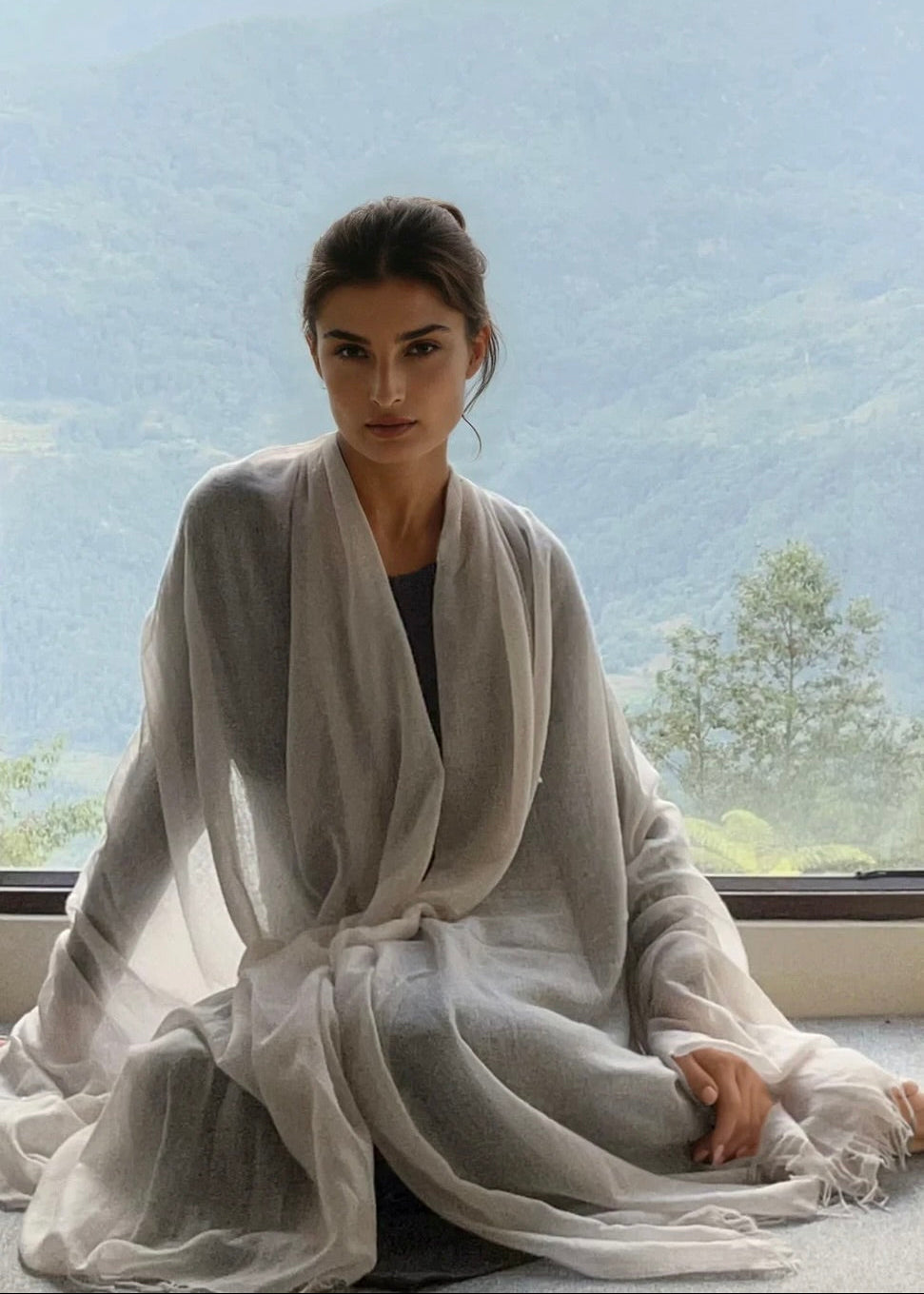 HÜLLE AUS REINEM KASCHMIR, Zartrosa