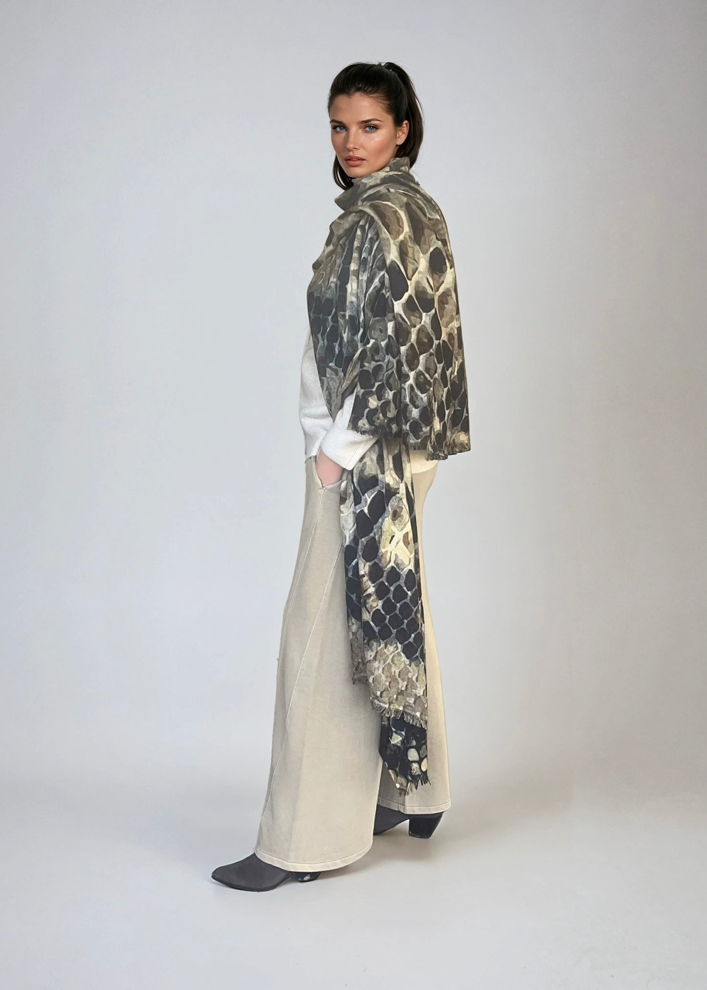 Snake Print Travel Wrap