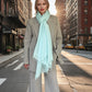 Opal Blue Cashmere Wrap | Hand-loomed Luxury Scarf