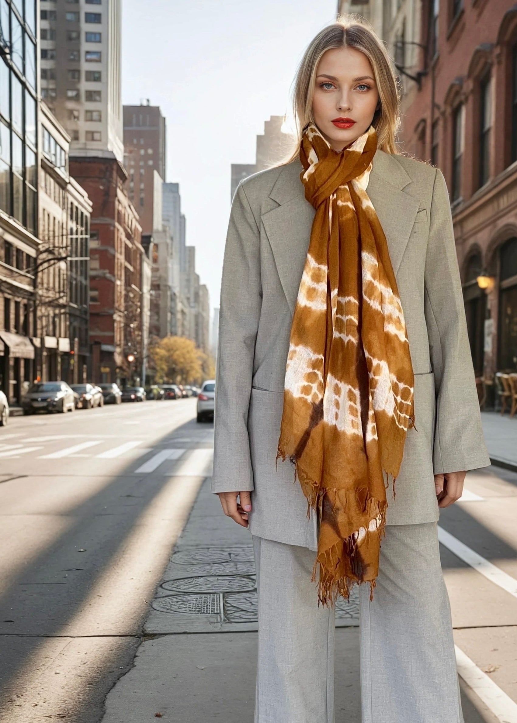 Bronze Brown| Premium Handwoven Cashmere Wrap| Limited Edition