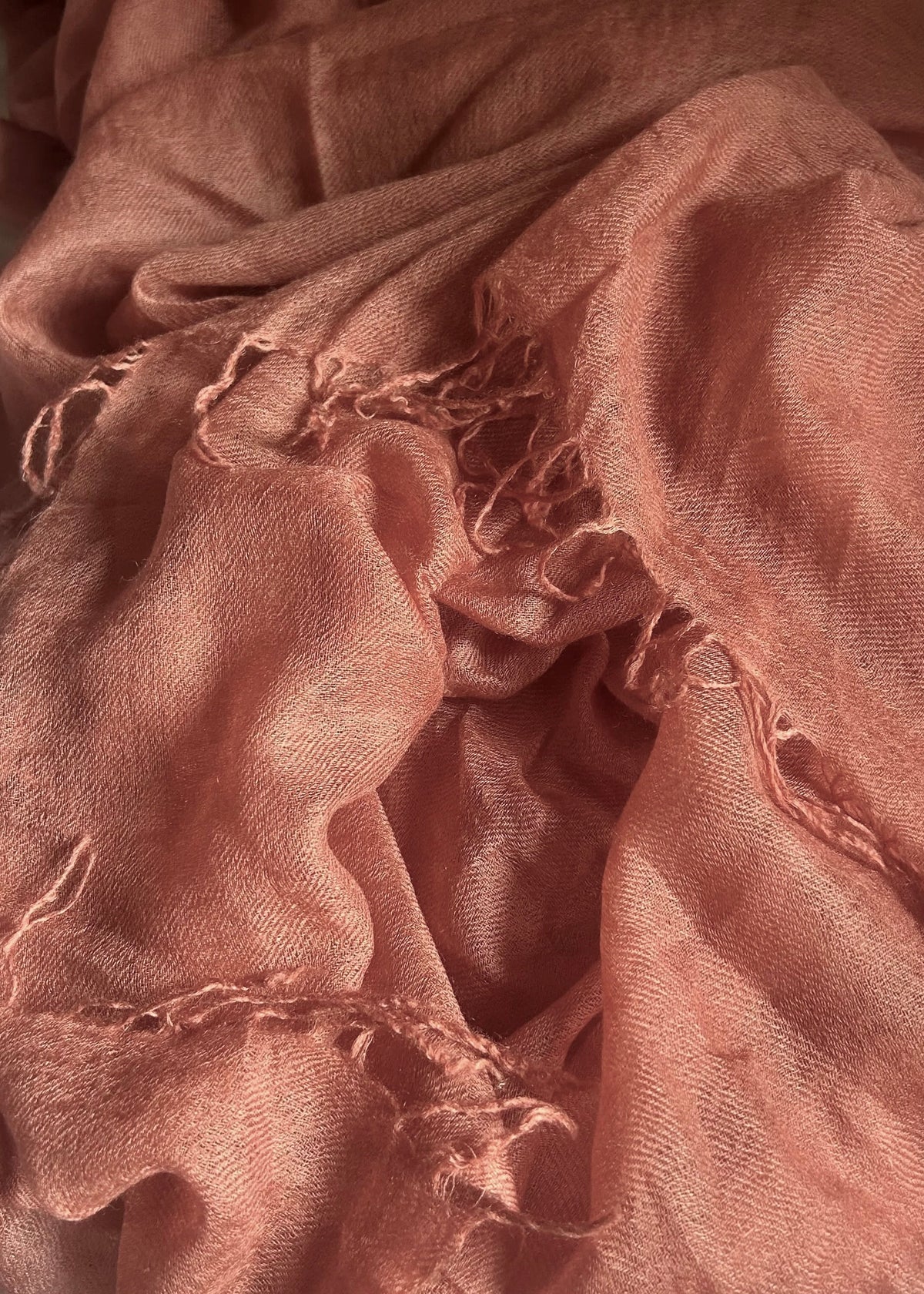 Burnt Sienna Cashmere Wrap | 100% Handwoven Luxury Shawl
