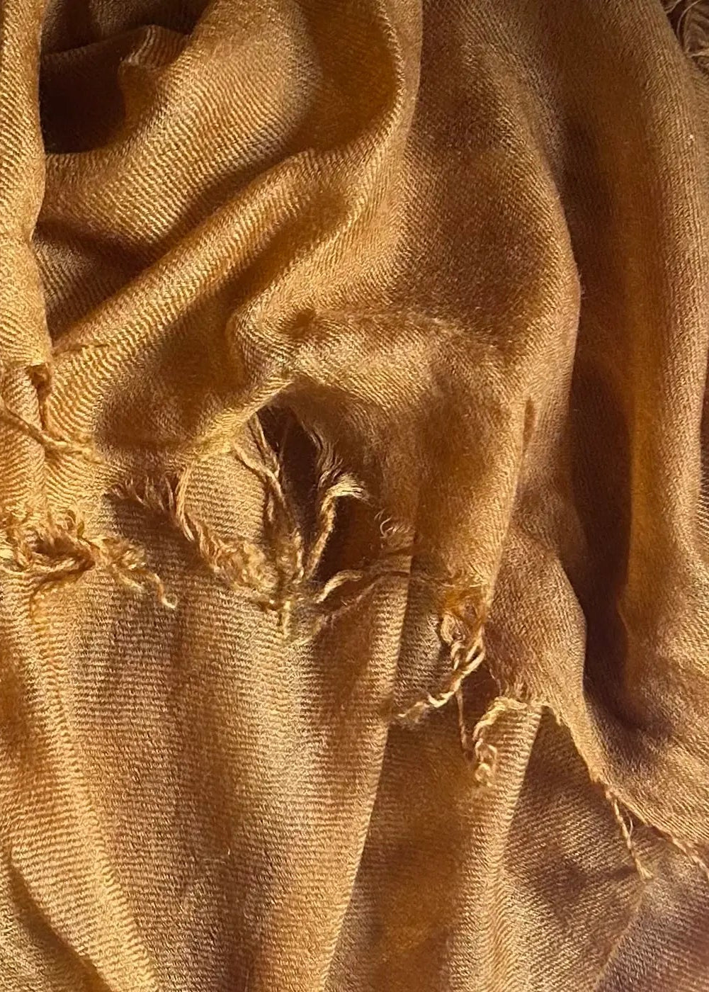 Burnt Bronze Cashmere Wrap – Handloom Himalayan Luxury Scarf