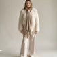 Premium Vanilla Cream Cashmere Wrap - Luxury Lightweight Designer Shawl