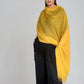 Premium Saffron Handloom Cashmere Wrap - Luxury Designer Scarf