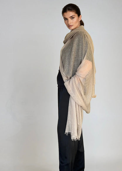 Dove Mist Spring Wrap | Light weight shawl