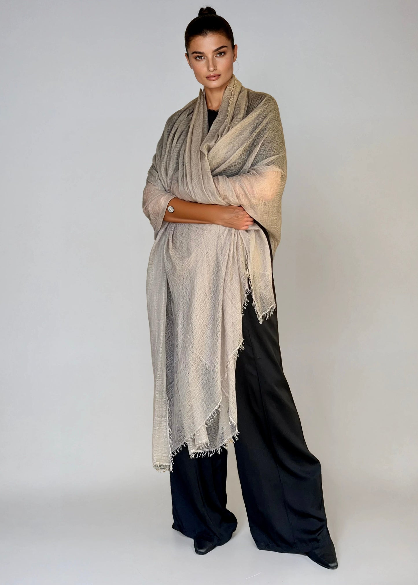 Dove Mist Spring Wrap | Light weight shawl