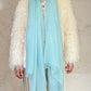 Premium Opal Blue Cashmere Wrap - Handwoven Himalayan Luxury Scarf