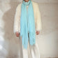 REINES KASCHMIR-OPALBLAUES WRAP
