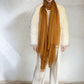 Premium Burnt Bronze Handloom Cashmere Wrap - Luxury Designer Scarf
