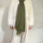 Olive Green Handwoven Cashmere Wrap | 100% Pure Himalayan Cashmere