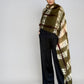 Forest Green, Brown & White Cashmere Wrap | Hand-loomed Luxury Scarf | Limited Edition