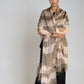 Taupe & Soft Pink | Hand-Woven Extra Large Cashmere Wrap | Limited Edition