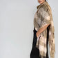 Premium Taupe & Soft Pink Hand-Woven Cashmere Wrap - Limited Edition Luxury