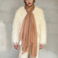 Premium Sunset Bronze Cashmere Wrap - Luxury Lightweight Designer Shawl