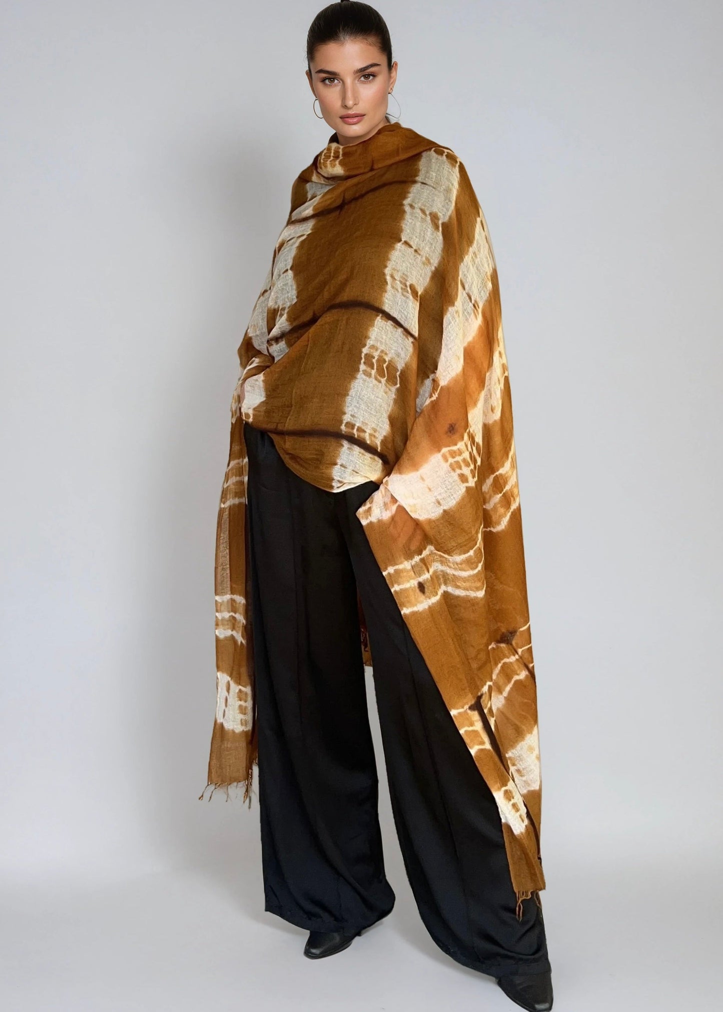 Bronze Brown| Premium Handwoven Cashmere Wrap| Limited Edition