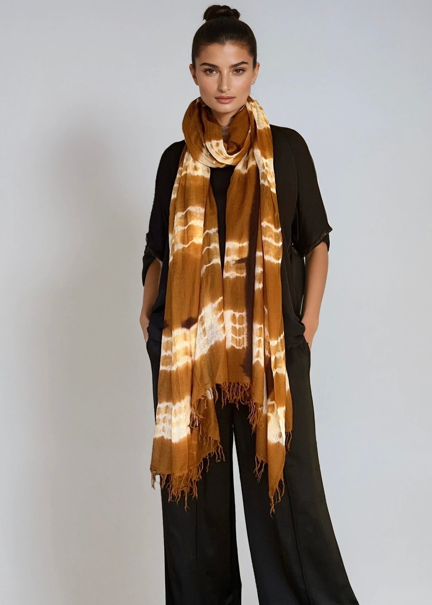 Bronze Brown| Premium Handwoven Cashmere Wrap| Limited Edition