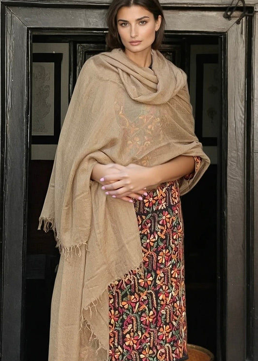 Biscotti Cashmere Wrap | 100% Handwoven Luxury Shawl