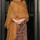 Burnt Bronze Handloom Cashmere Wrap - Luxury Scarf | Cashmere Luxe