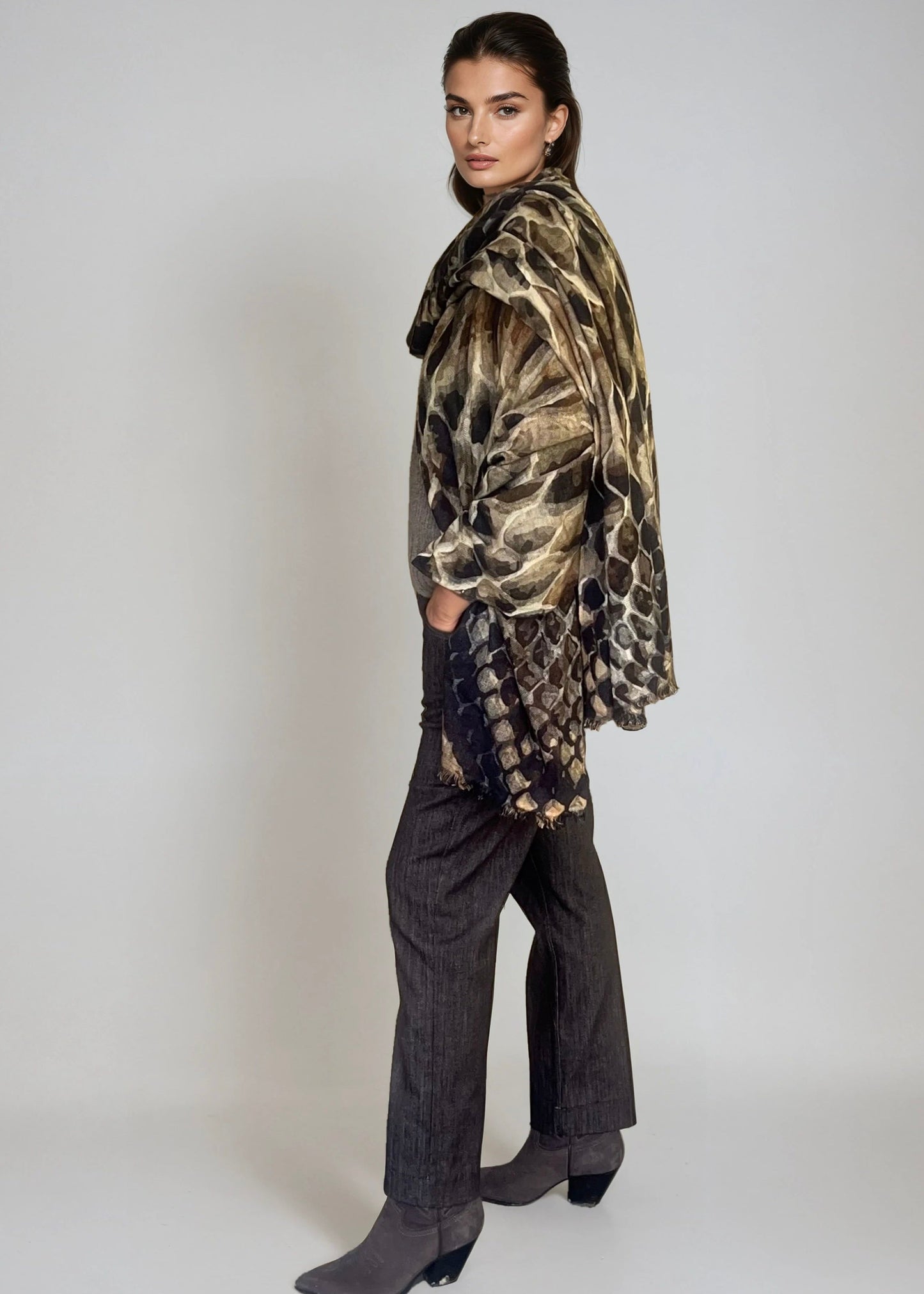 Snake Print Travel Wrap