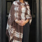 Hand Woven Cashmere Wrap - Earth Brown Forest Green | Cashmere Luxe