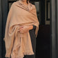 Heavyweight Plant-Dyed Cashmere Wrap | Tan