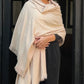 Heavyweight Plant-Dyed Cashmere Wrap - Natural