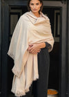Heavyweight Plant-Dyed Cashmere Wrap - Natural