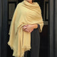 Heavyweight Plant-Dyed Cashmere Wrap | Mustard