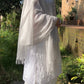 Premium Light Grey Pure Cashmere Wrap - Handwoven Himalayan Luxury Scarf