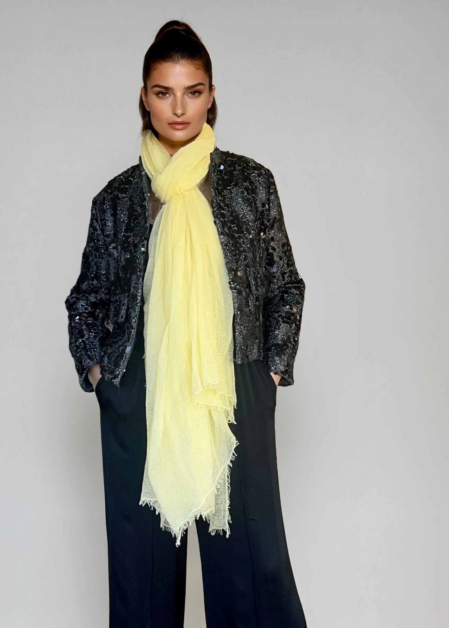 Marigold Mist  Cashmere Wrap | Lightweight Shawl